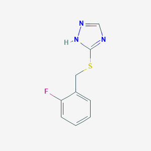 2-Fluorobenzyl 1H-1,2,4-triazol-3-yl sulfide