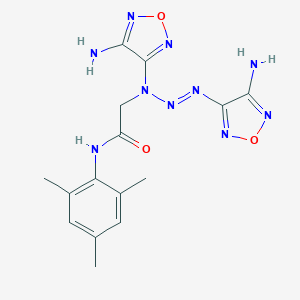 2-[1,3-bis(4-amino-1,2,5-oxadiazol-3-yl)-2-triazenyl]-N-mesitylacetamide