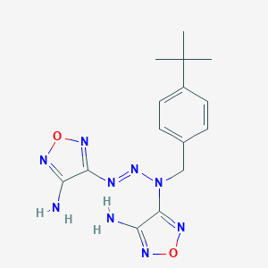 4,4'-[(1E)-3-(4-tert-butylbenzyl)triaz-1-ene-1,3-diyl]bis(1,2,5-oxadiazol-3-amine)