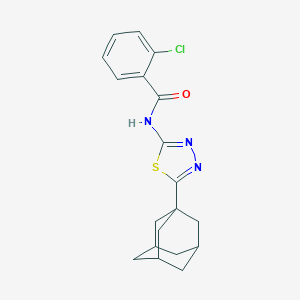 N-[5-(1-adamantyl)-1,3,4-thiadiazol-2-yl]-2-chlorobenzamide