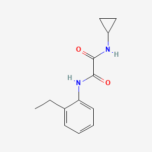 molecular formula C13H16N2O2 B3945284 N-cyclopropyl-N'-(2-ethylphenyl)ethanediamide 