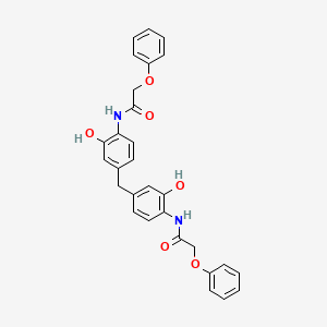 molecular formula C29H26N2O6 B3945310 N,N'-[methylenebis(2-hydroxy-4,1-phenylene)]bis(2-phenoxyacetamide) 