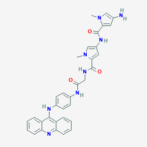 N-[5-[[2-[4-(acridin-9-ylamino)anilino]-2-oxoethyl]carbamoyl]-1-methylpyrrol-3-yl]-4-amino-1-methylpyrrole-2-carboxamide