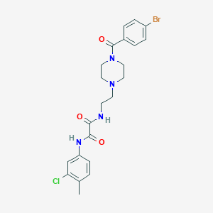 N-(2-{4-[(4-bromophenyl)carbonyl]piperazin-1-yl}ethyl)-N'-(3-chloro-4-methylphenyl)ethanediamide