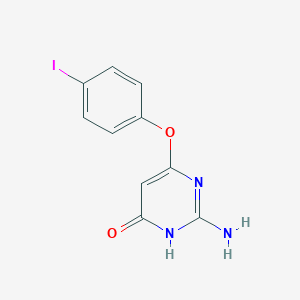 molecular formula C10H8IN3O2 B394557 2-Amino-6-(4-iodophenoxy)-4-pyrimidinol 