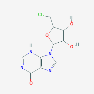 9-[5-(chloromethyl)-3,4-dihydroxyoxolan-2-yl]-3H-purin-6-one