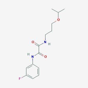 molecular formula C14H19FN2O3 B3945598 N-(3-fluorophenyl)-N'-[3-(propan-2-yloxy)propyl]ethanediamide 