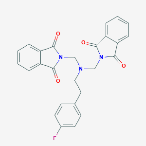 molecular formula C26H20FN3O4 B394562 2-{[[(1,3-dioxo-1,3-dihydro-2H-isoindol-2-yl)methyl](4-fluorophenethyl)amino]methyl}-1H-isoindole-1,3(2H)-dione 