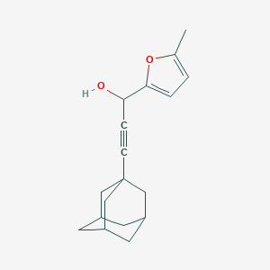 molecular formula C18H22O2 B394566 3-(1-Adamantyl)-1-(5-methyl-2-furyl)-2-propyn-1-ol 