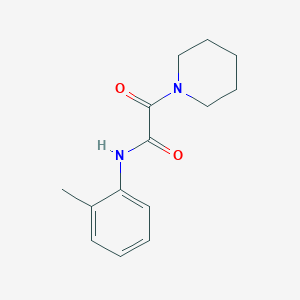molecular formula C14H18N2O2 B3945692 N-(2-methylphenyl)-2-oxo-2-piperidin-1-ylacetamide 