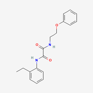 molecular formula C18H20N2O3 B3945793 N-(2-ethylphenyl)-N'-(2-phenoxyethyl)ethanediamide 