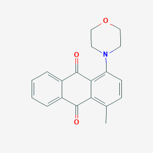 molecular formula C19H17NO3 B394581 1-Methyl-4-morpholin-4-ylanthracene-9,10-dione CAS No. 312511-01-6