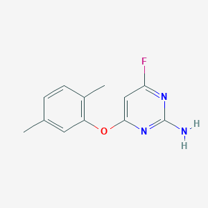 molecular formula C12H12FN3O B394583 4-(2,5-Dimethylphenoxy)-6-fluoropyrimidin-2-amine 