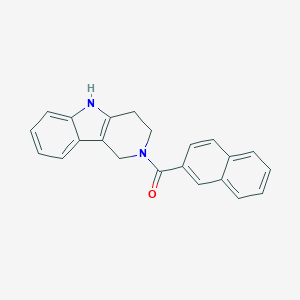 molecular formula C22H18N2O B394584 Naphthalen-2-yl(1,3,4,5-tetrahydropyrido[4,3-b]indol-2-yl)methanone CAS No. 309278-07-7
