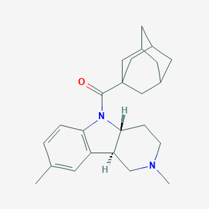 5-(1-Adamantylcarbonyl)-2,8-dimethyl-2,3,4,4a,5,9b-hexahydro-1H-pyrido[4,3-b]indole