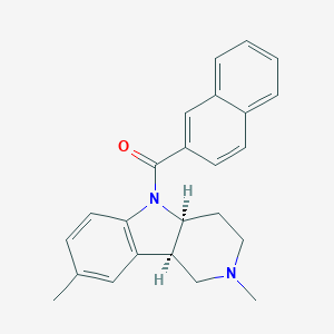 2,8-Dimethyl-5-(2-naphthoyl)-2,3,4,4a,5,9b-hexahydro-1H-pyrido[4,3-b]indole