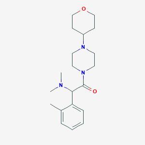 molecular formula C20H31N3O2 B3945928 N,N-dimethyl-1-(2-methylphenyl)-2-oxo-2-[4-(tetrahydro-2H-pyran-4-yl)piperazin-1-yl]ethanamine 