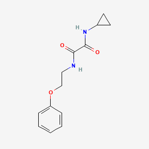 molecular formula C13H16N2O3 B3945959 N-cyclopropyl-N'-(2-phenoxyethyl)ethanediamide 