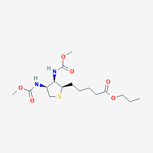 Propyl 5-{3,4-bis[(methoxycarbonyl)amino]tetrahydro-2-thienyl}pentanoate