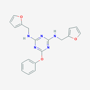 N,N'-Bis-furan-2-ylmethyl-6-phenoxy-[1,3,5]triazine-2,4-diamine
