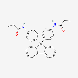 molecular formula C31H28N2O2 B3946045 N,N'-(9H-fluorene-9,9-diyldi-4,1-phenylene)dipropanamide 