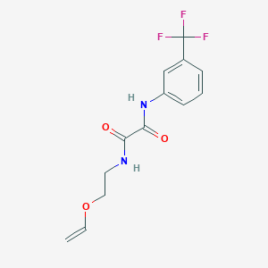 molecular formula C13H13F3N2O3 B3946072 N-(2-ethenoxyethyl)-N'-[3-(trifluoromethyl)phenyl]oxamide 