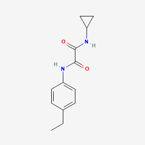 molecular formula C13H16N2O2 B3946090 N-cyclopropyl-N'-(4-ethylphenyl)ethanediamide 
