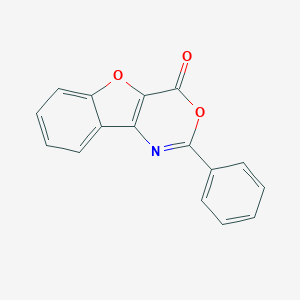 molecular formula C16H9NO3 B394621 2-Phenyl-4H-[1]benzofuro[3,2-d][1,3]oxazin-4-one CAS No. 67138-57-2