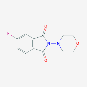 molecular formula C12H11FN2O3 B394629 5-fluoro-2-(4-morpholinyl)-1H-isoindole-1,3(2H)-dione 