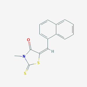 molecular formula C15H11NOS2 B394632 3-Methyl-5-(1-naphthylmethylene)-2-thioxo-1,3-thiazolidin-4-one 