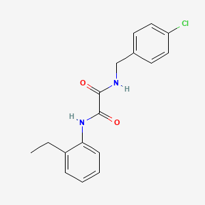 molecular formula C17H17ClN2O2 B3946375 N-(4-chlorobenzyl)-N'-(2-ethylphenyl)ethanediamide 