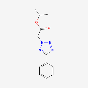molecular formula C12H14N4O2 B3946423 isopropyl (5-phenyl-2H-tetrazol-2-yl)acetate 