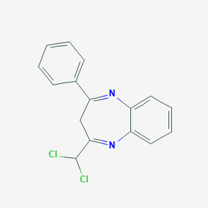 molecular formula C16H12Cl2N2 B394647 2-(dichloromethyl)-4-phenyl-3H-1,5-benzodiazepine CAS No. 220637-85-4
