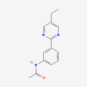 molecular formula C14H15N3O B3946513 N-[3-(5-ethyl-2-pyrimidinyl)phenyl]acetamide 