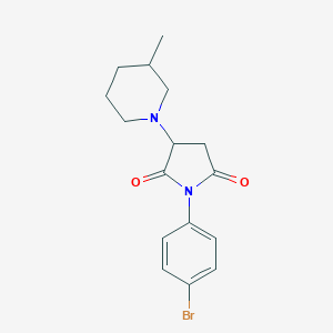 1-(4-Bromophenyl)-3-(3-methylpiperidin-1-yl)pyrrolidine-2,5-dione