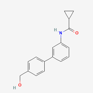 molecular formula C17H17NO2 B3946579 N-[4'-(hydroxymethyl)-3-biphenylyl]cyclopropanecarboxamide 
