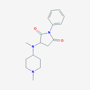3-[Methyl(1-methyl-4-piperidinyl)amino]-1-phenyl-2,5-pyrrolidinedione