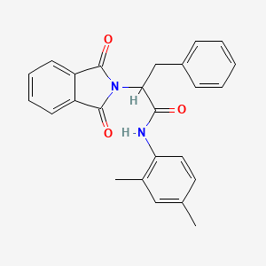molecular formula C25H22N2O3 B3946653 N-(2,4-dimethylphenyl)-2-(1,3-dioxo-1,3-dihydro-2H-isoindol-2-yl)-3-phenylpropanamide 