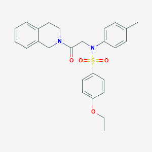 N-[2-(3,4-dihydro-2(1H)-isoquinolinyl)-2-oxoethyl]-4-ethoxy-N-(4-methylphenyl)benzenesulfonamide