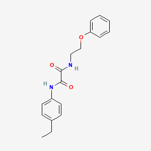molecular formula C18H20N2O3 B3946780 N'-(4-ethylphenyl)-N-(2-phenoxyethyl)oxamide 