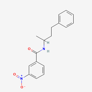 molecular formula C17H18N2O3 B3946808 N-(1-methyl-3-phenylpropyl)-3-nitrobenzamide 