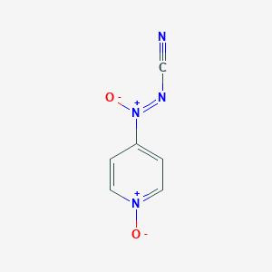 molecular formula C6H4N4O2 B039469 Cyanoimino-oxido-(1-oxidopyridin-1-ium-4-yl)azanium CAS No. 117505-24-5