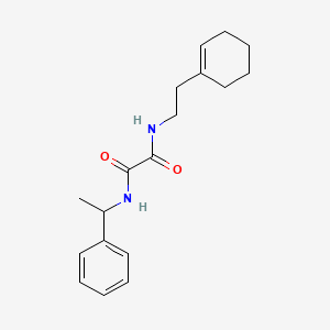 molecular formula C18H24N2O2 B3946988 N-[2-(cyclohex-1-en-1-yl)ethyl]-N'-(1-phenylethyl)ethanediamide 
