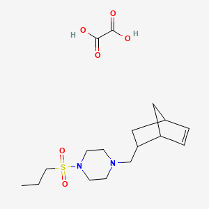 molecular formula C17H28N2O6S B3947036 1-(2-Bicyclo[2.2.1]hept-5-enylmethyl)-4-propylsulfonylpiperazine;oxalic acid 