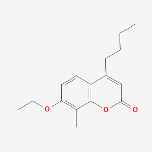 molecular formula C16H20O3 B3947151 4-butyl-7-ethoxy-8-methyl-2H-chromen-2-one CAS No. 6560-01-6