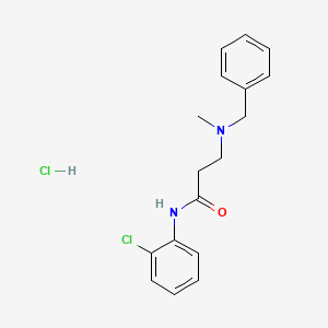 molecular formula C17H20Cl2N2O B3947328 N~3~-benzyl-N~1~-(2-chlorophenyl)-N~3~-methyl-beta-alaninamide hydrochloride 