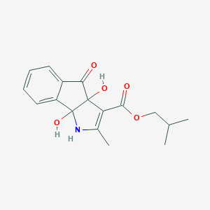 molecular formula C17H19NO5 B394736 Isobutyl 3a,8b-dihydroxy-2-methyl-4-oxo-1,3a,4,8b-tetrahydroindeno[1,2-b]pyrrole-3-carboxylate 