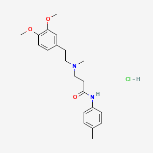molecular formula C21H29ClN2O3 B3947404 N~3~-[2-(3,4-dimethoxyphenyl)ethyl]-N~3~-methyl-N~1~-(4-methylphenyl)-beta-alaninamide hydrochloride 