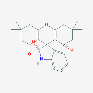 molecular formula C24H25NO4 B394752 3',3',6',6'-TETRAMETHYL-1,1',2,2',3',4',5',6',7',8'-DECAHYDROSPIRO[INDOLE-3,9'-XANTHENE]-1',2,8'-TRIONE 