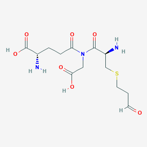 molecular formula C13H21N3O7S B039476 S-(2-Aldehydoethyl)glutathione CAS No. 124521-13-7